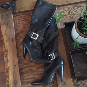 BCBG deep brown tall stiletto boots